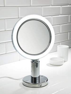 Glaserei Salzinger München LED Standkosmetikspiegel von Decor Walther