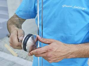 Glaserei Salzinger München Punkthalter Vordachverglasung