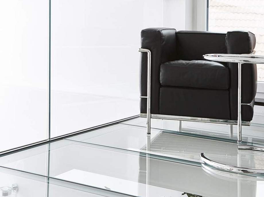 Glaserei Salzinger München Beispiel für begehbares Glas