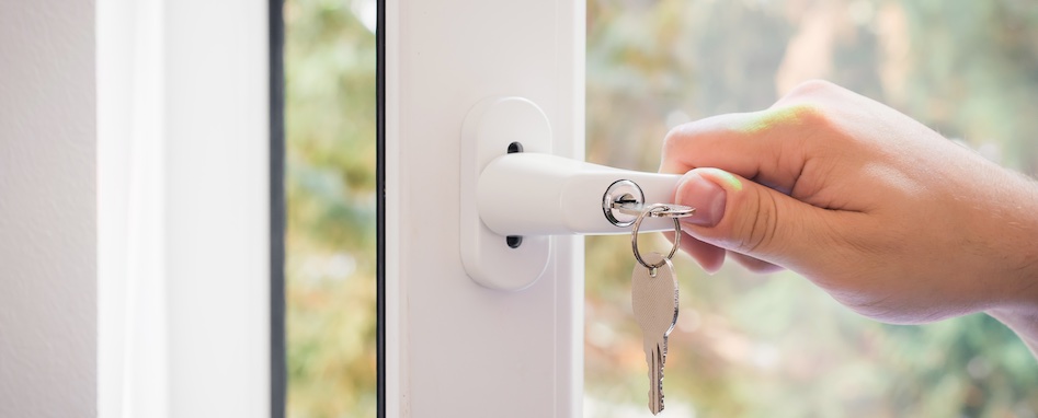 Einbruchsicherheit durch absperrbare Fenstergriffe